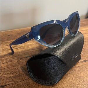 Guess Blue Cat-Eye Sunglasses